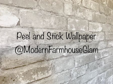 Peel and stick wallpaper at ModernFarmhouseGlam. Details and tutorial on my Instagram. This was very nice quality and easy to work with.  DIY projects. Accent walls home decor 

#LTKhome