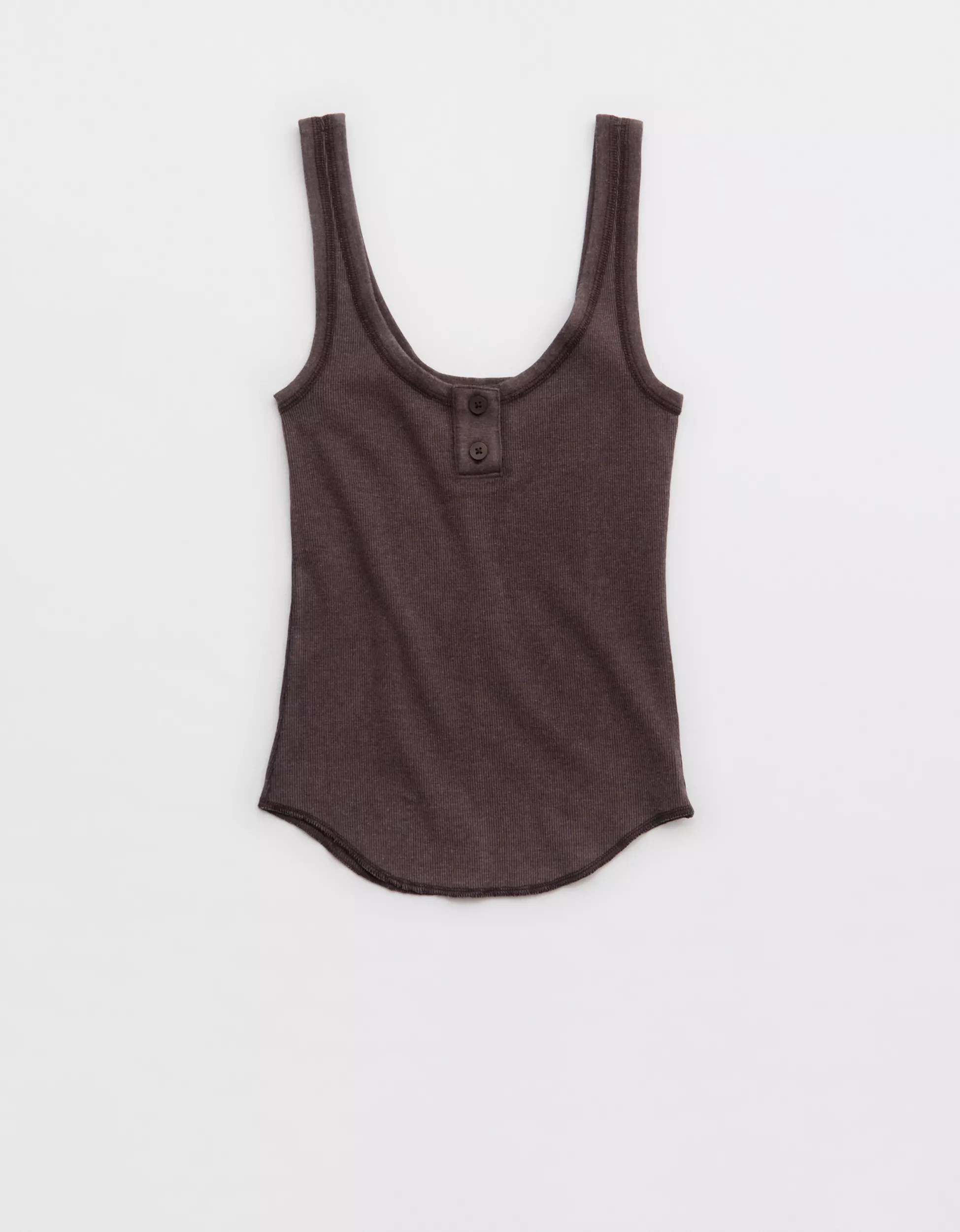 Aerie Ribbed Henley Tank Top | Aerie
