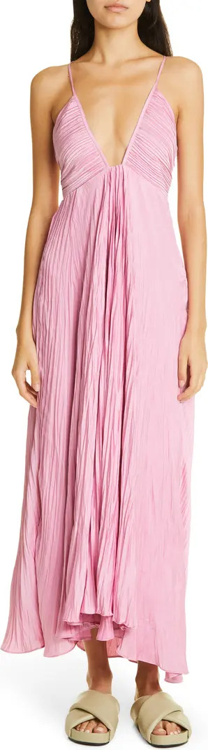 Angelina Plissé Crossback Dress | Nordstrom Rack