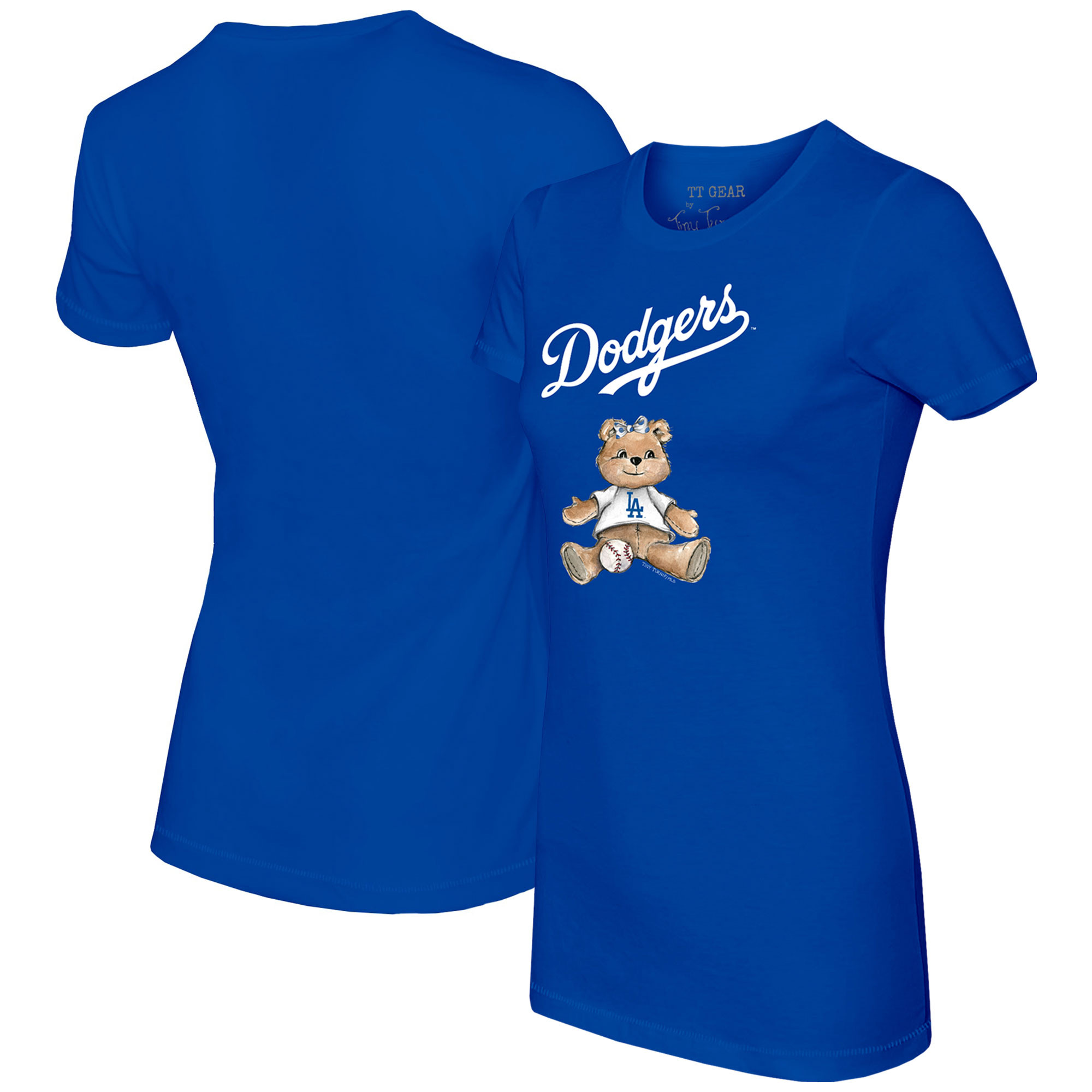 Women's Tiny Turnip Royal Los Angeles Dodgers Girl Teddy T-Shirt | Fanatics