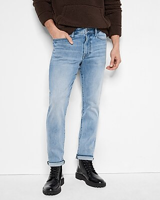 Slim Light Wash Ultra Hyper Stretch Jeans | Express