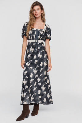 ASTR The Label Kim Square-Neck Maxi Dress | Anthropologie (US)