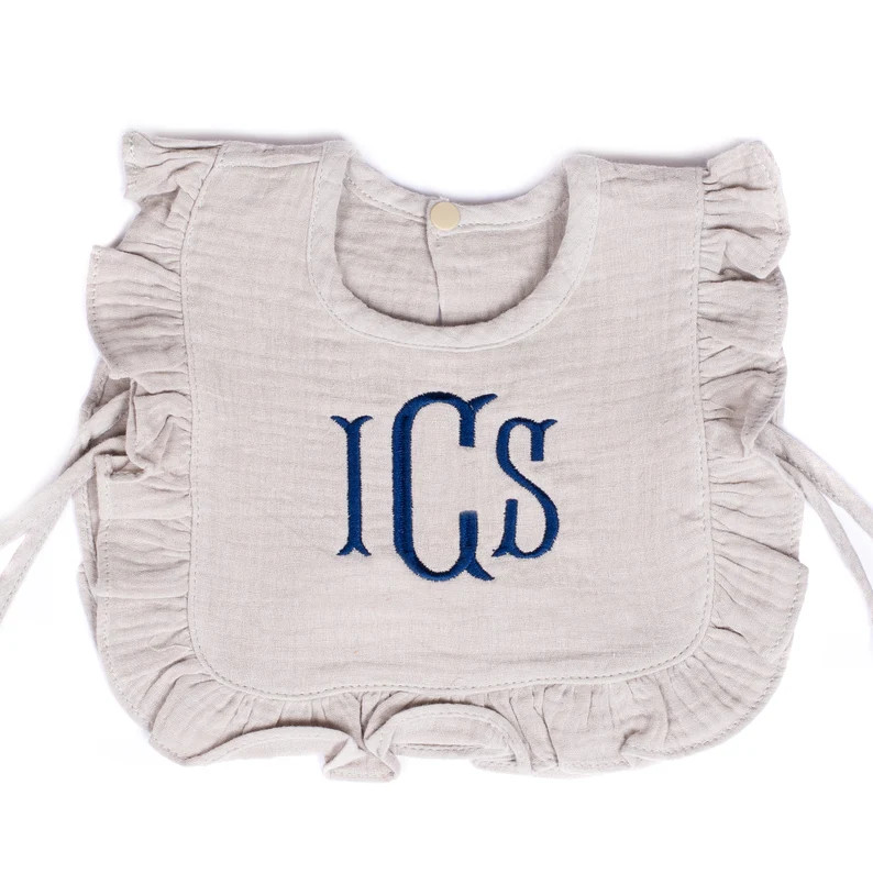 Personalized Baby Bibs Personalized Gift for Baby Girls Monogram Baby Bib New Baby Girl Gift Baby... | Etsy (US)