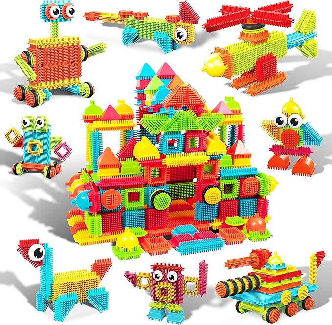 PicassoTiles 240pcs Hedgehog Interlocking Building Shape 3D Blocks, STEAM Educational, Creative, ... | Amazon (US)
