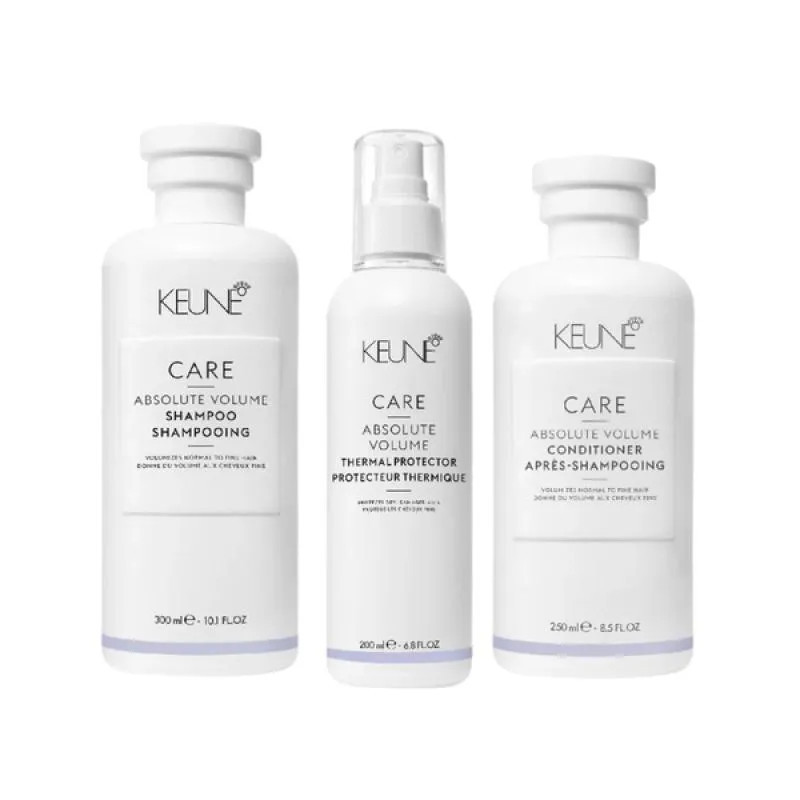 Keune Care Absolute Volume Sh 300Ml + Cond 250Ml + Thermal 200Ml | DrogaRaia (BR)