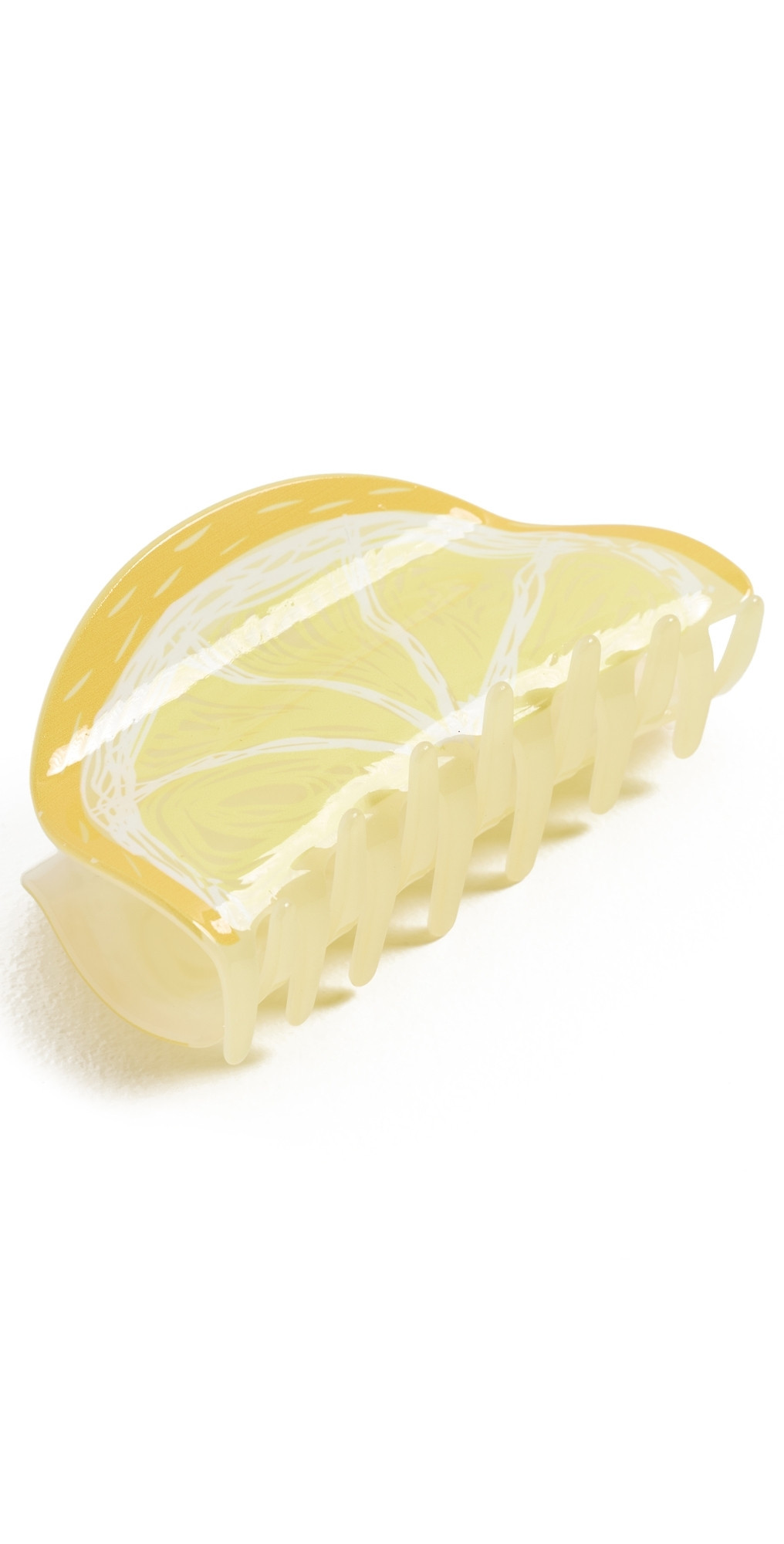By Adina Eden Lemon Slice Hair Claw Clip Yellow One Size | Shopbop
