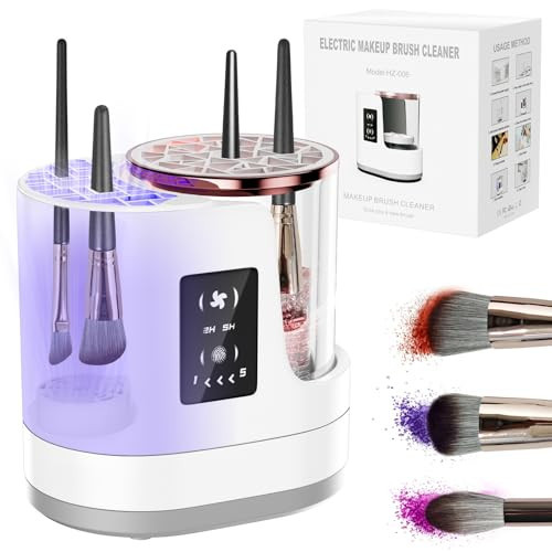 3 IN 1 Electric Makeup Brush Cleaner,Automatic Makeup Brush Cleaner with Makeup Brush Dryer,Portable USB Deep Cleaning for All Size Beauty Makeup Brush Set,Blush Brush,Sponges | Amazon (US)