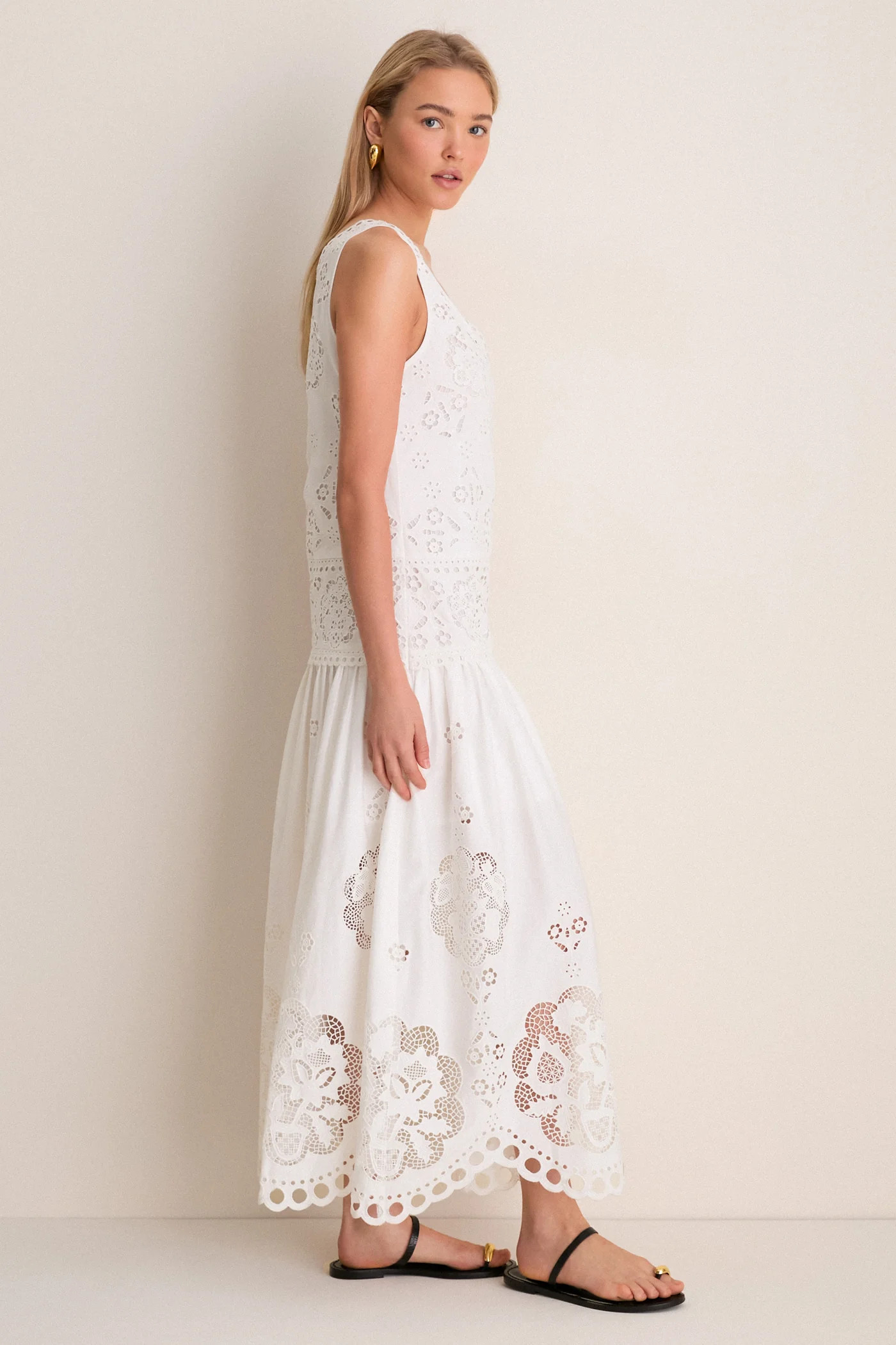White Gardener Embroidery Maxi Dress | Tuckernuck (US)