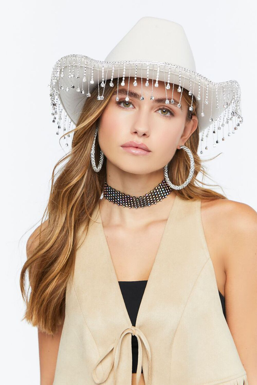 Rhinestone-Fringe Cowboy Hat | Forever 21 (US)