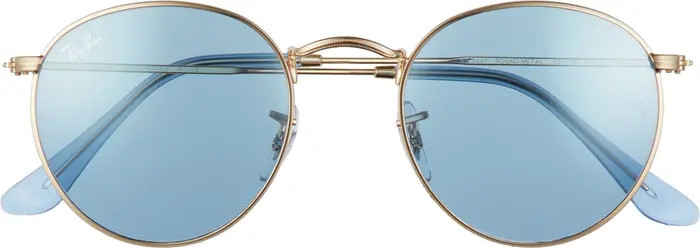 Ray-Ban Icons 50mm Round Metal Sunglasses | Nordstrom | Nordstrom