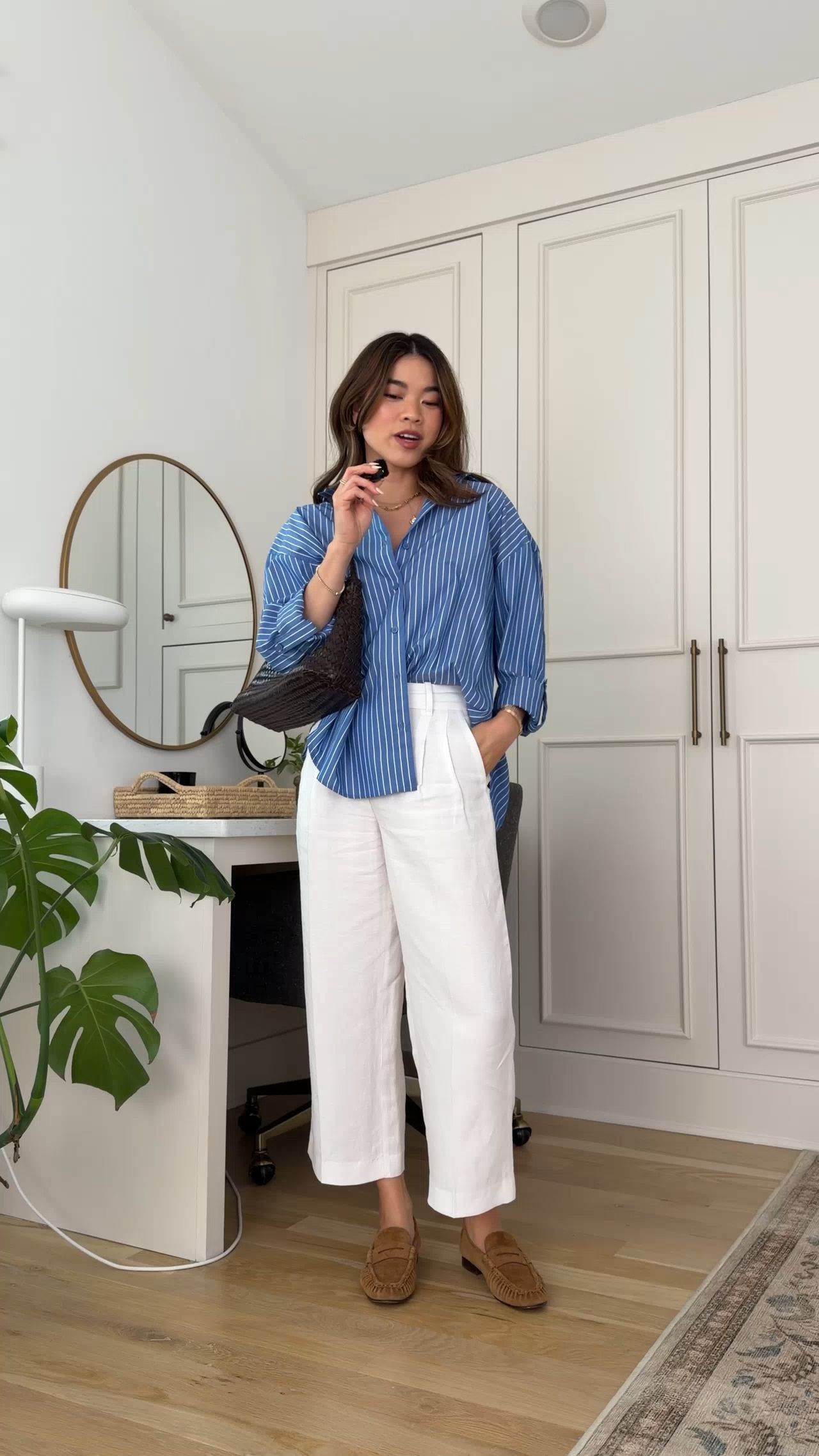 Sizing info: 
•Top size XS
•Pants size 0 short in white linen 

petite fashion, get dressed with me, outfit inspiration, ootd, nashville outfit, Nashville influencer, petite style, vacation style, casual outfits, mom style, petite pants, spring outfits, spring outfit info, spring pants, spring outfit idea, spring top, spring bag, spring button up, spring shoes, linen pants 
@Aritzia 
 

#LTKPetite #LTKootd #LTKSeasonal