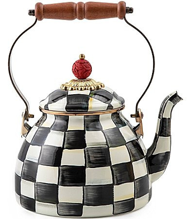 MacKenzie-Childs Courtly Check� Enamel Tea Kettle - 2 qt. | Dillard's