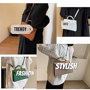 Crossbody Bags For Women PU Leather Trendy Shoulder Bag with Adjustable Strap Cross Body Bag Smal... | Amazon (US)