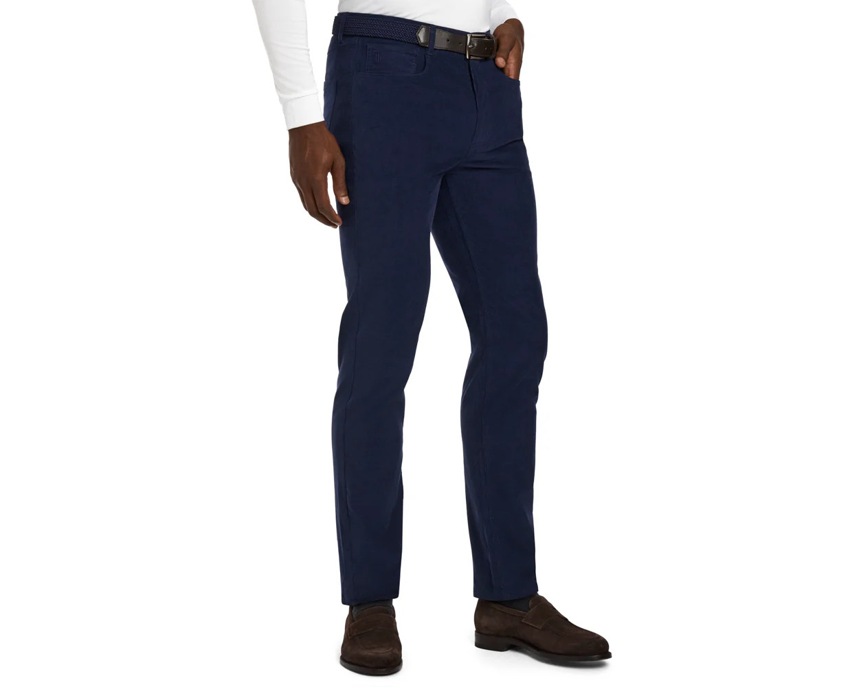 The Baxter Pant: Navy 30" Length | Holderness & Bourne