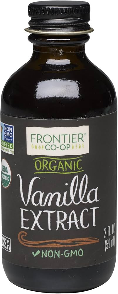 Frontier Co-op Organic Vanilla Extract, 2 Ounce Glass Bottle, Buttery Smooth, Sugar-Free Flavor F... | Amazon (US)