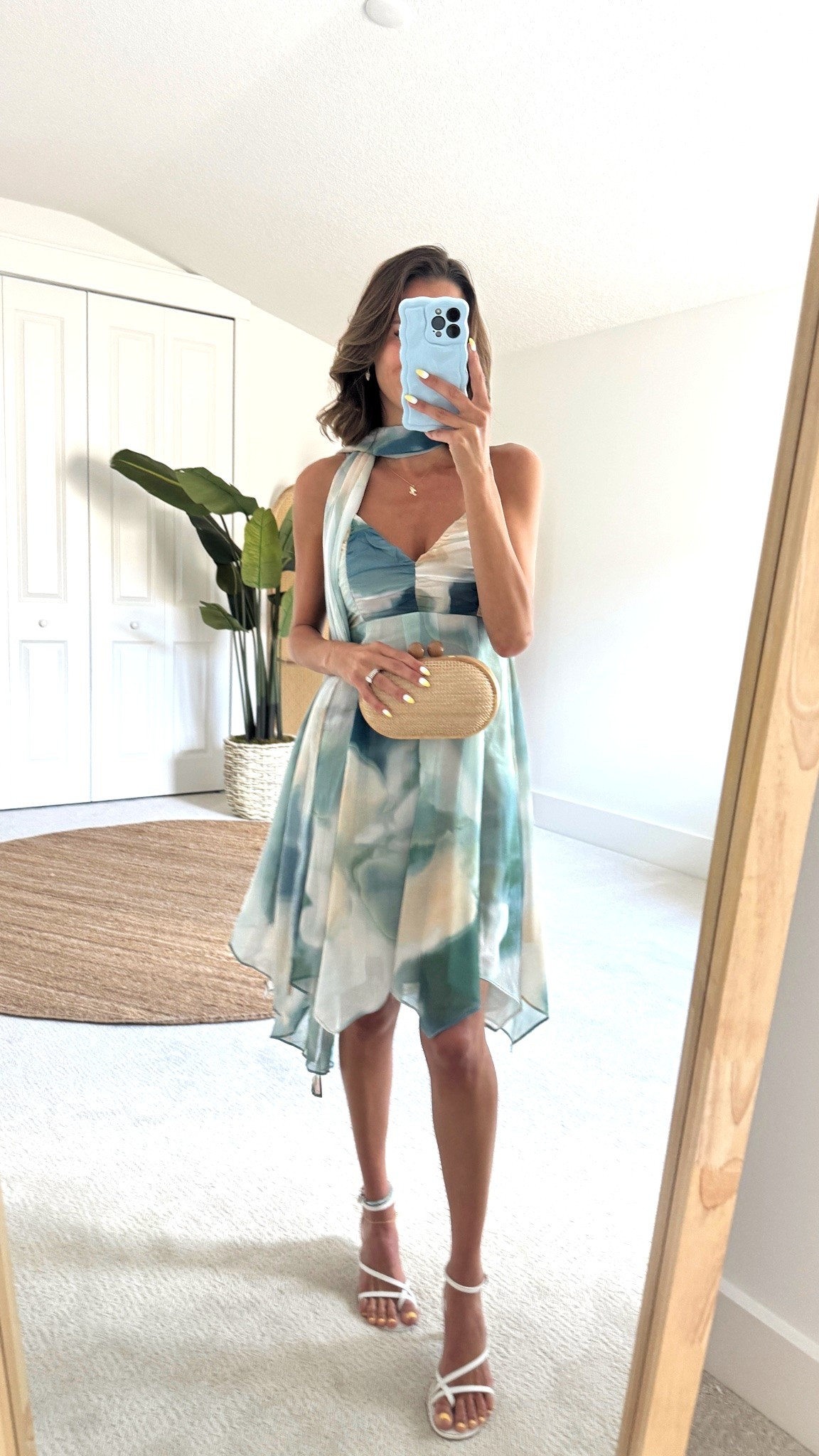 ON—SALE $60 date night in this spaghetti strap mini featuring this matching neck scarf. #dress

#LTKWedding #LTKootd #LTKSaleAlert