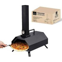 Outdoor Wood Fired 'Pizza Oven with Pizza Stone, Paddle & Rain Cover' | Debenhams UK