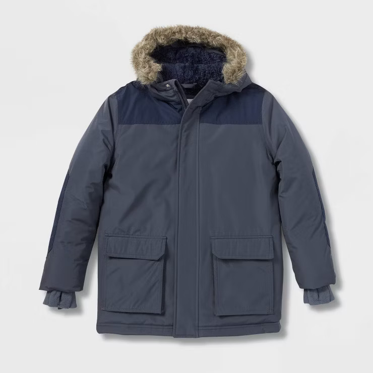 Boys' Solid Parka Jacket - Cat & Jack™ | Target