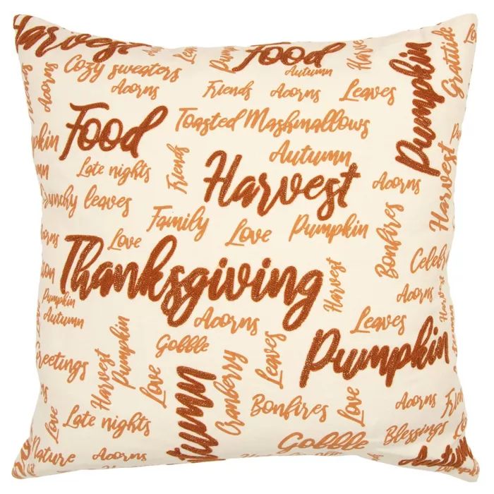 Sentiment Filled Throw Pillow - Rizzy Home | Target
