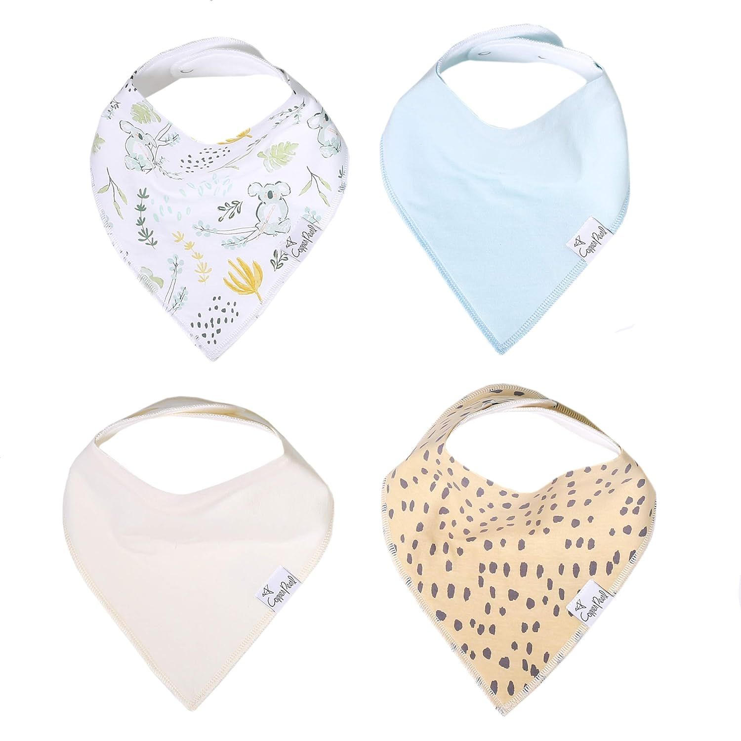 Baby Bandana Drool Bibs for Drooling and Teething 4 Pack Gift Set"Aussie” by Copper Pearl | Amazon (US)