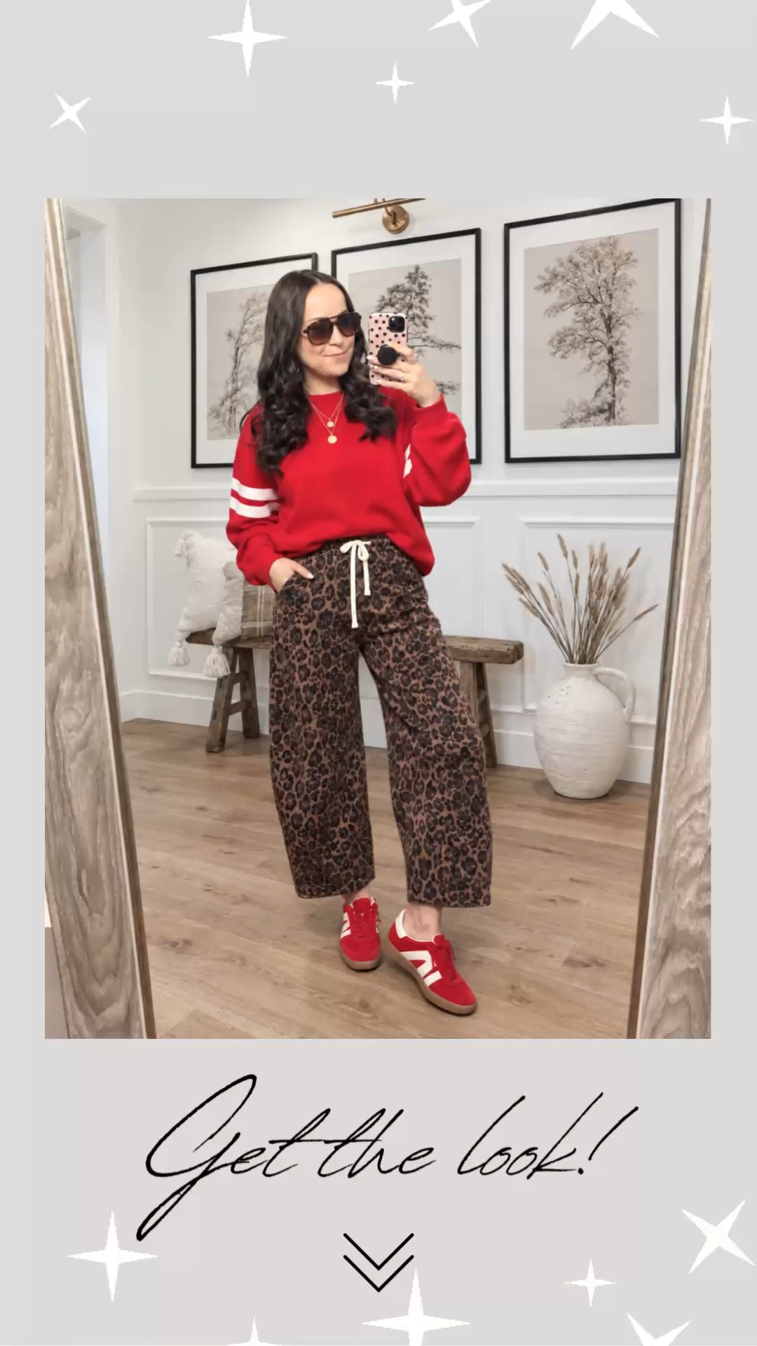Fall outfits summer outfit cool mom outfit casual outfits sporty outfit idea game day outfits sports mom outfit ootd Free People inspired outfit looks for less Amazon fashion affordable outfits red varsity oversized sweatshirt shirt top with leopard print pants wide leg pants barrel jeans red suede sneakers gum sole gazelle adidas sneakers shoes boho outfit casual mom outfit momiform mom style midsize outfit Kansas City chefs Utah Utes football  outfitgame day || #freepeople #boho #amazon #walmart #target #fashion #fall #teacher
.
.
deals sales sale alert Amazon fashion, teacher outfits, business casual, casual outfits, neutrals, street style, Midi skirt, Maxi Dress, Swimsuit, Bikini, Travel, skinny Jeans, Puffer Jackets, Concert Outfits, Cocktail Dresses, Sweater dress, Sweaters, cardigans Fleece Pullovers, hoodies, button-downs, Oversized Sweatshirts, Jeans, High Waisted Leggings, dresses, joggers, fall Fashion, winter fashion, leather jacket, Sherpa jackets, Deals, shacket, Plaid Shirt Jackets, apple watch bands, lounge set, Date Night Outfits, Vacation outfits, Mom jeans, shorts, sunglasses, Disney outfits, Romper, jumpsuit, Airport outfits, biker shorts, Weekender bag, plus size fashion, Stanley cup tumbler, boots booties tall over the knee, ankle boots, Chelsea boots, combat boots, pointed toe, chunky sole, heel, high heels, mules, clogs, sneakers, slip on shoes, Nike, adidas, vans, dr. marten’s, ugg slippers, golden goose, sandals, high heels, loafers, Birkenstocks, Steve Madden Target, Abercrombie and fitch, Nordstrom

#LTKootd #LTKSeasonal #LTKSaleAlert