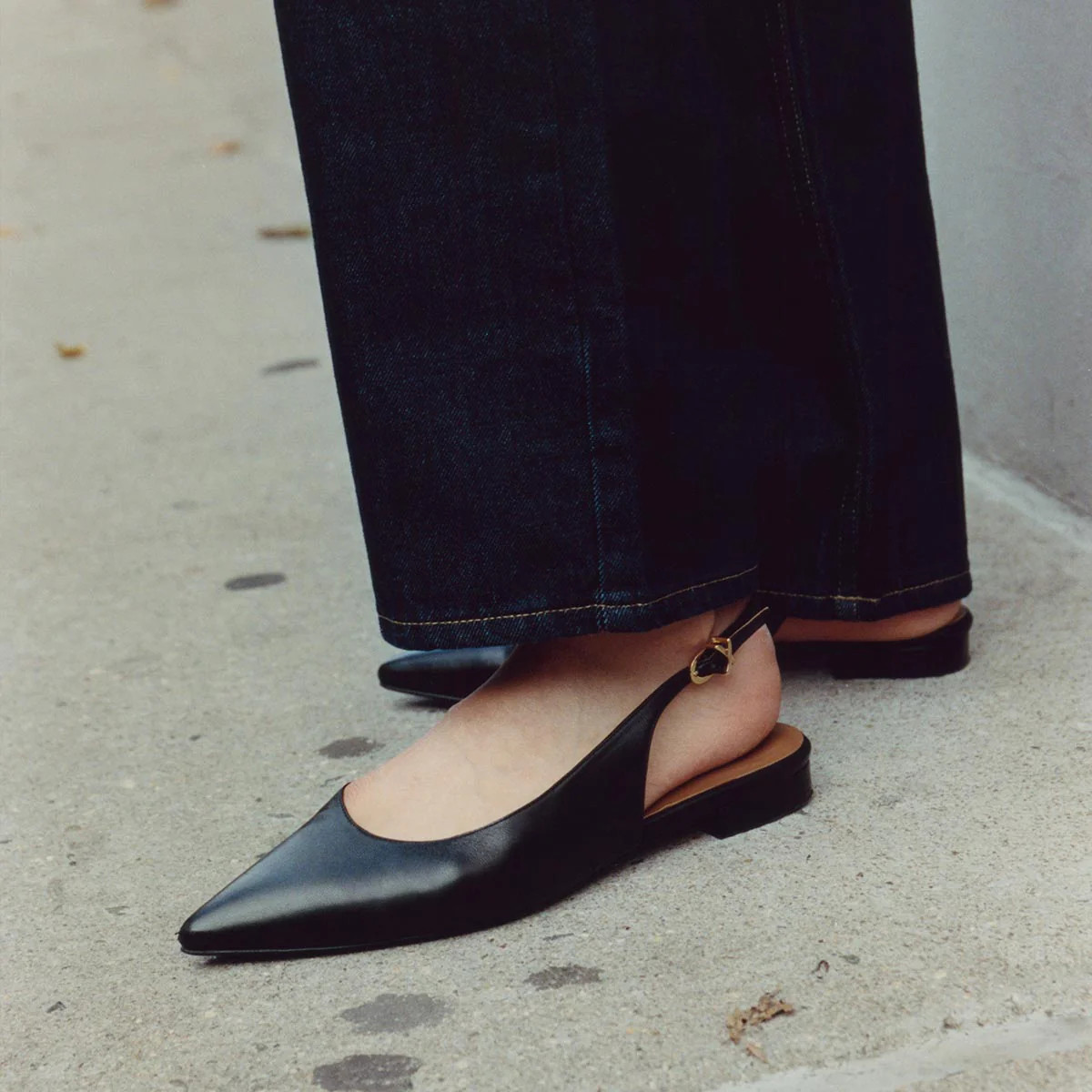 The Elise Flat Pointed-Toe Slingback | Margaux