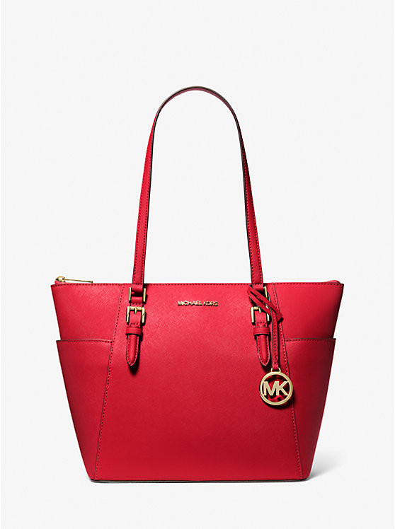 Charlotte Large Saffiano Leather Top-Zip Tote Bag | Michael Kors CA