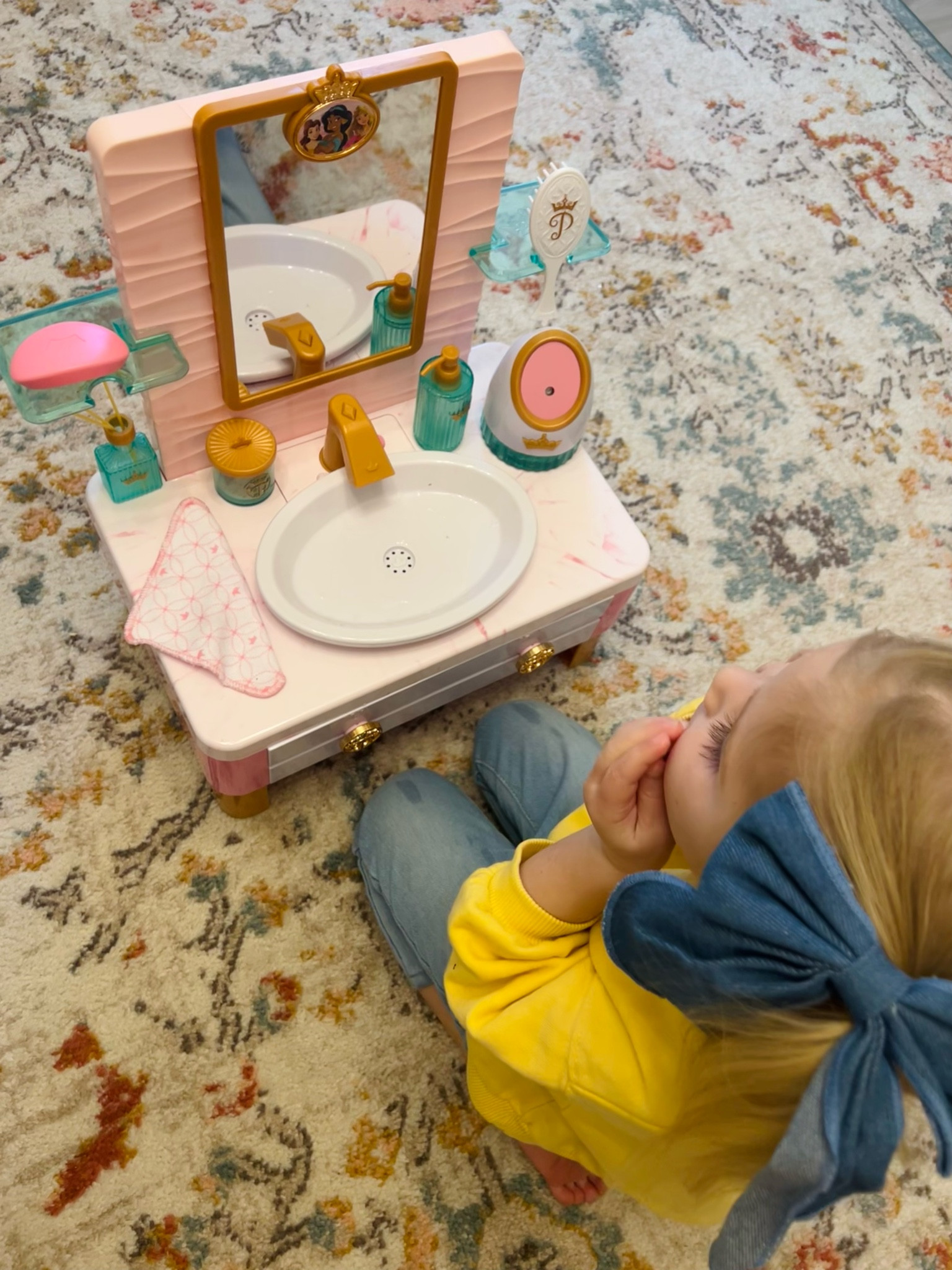 Loving her disney princess spa set 🪞✨🫧 
disney princess toy/ play sink/ toddler girl toys/ little girl gift guide/ target toys/ walmart toys

#LTKFamily #LTKGiftGuide #LTKKids