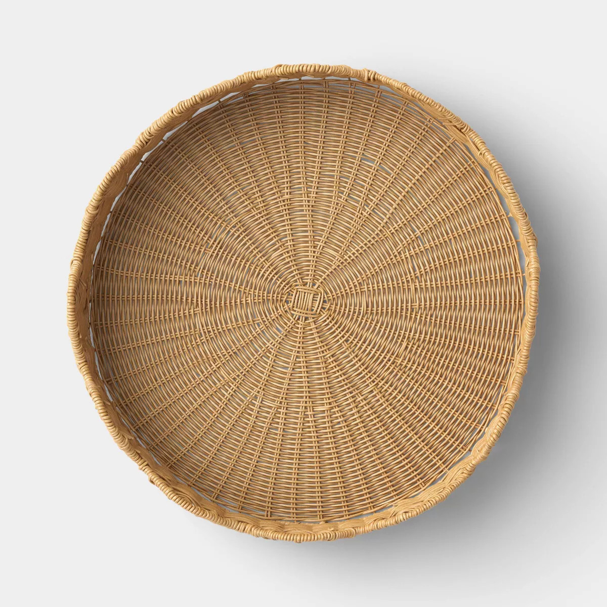 18" Scallop Round Tray Natural - Threshold\u2122 | Target