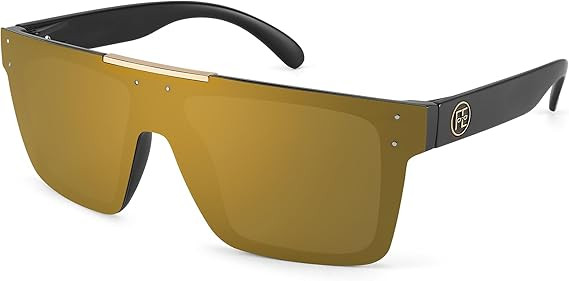 FEISEDY Polarized Sunglasses for Men, Oversized Square Flat Mirrored Z87 Lens, Fishing Driving Go... | Amazon (US)