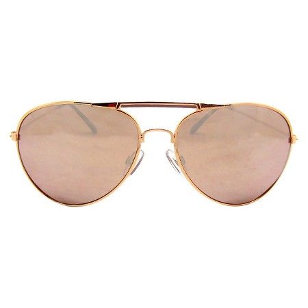 Women's Non Branded Aviator Sunglasses RoseGold | Target