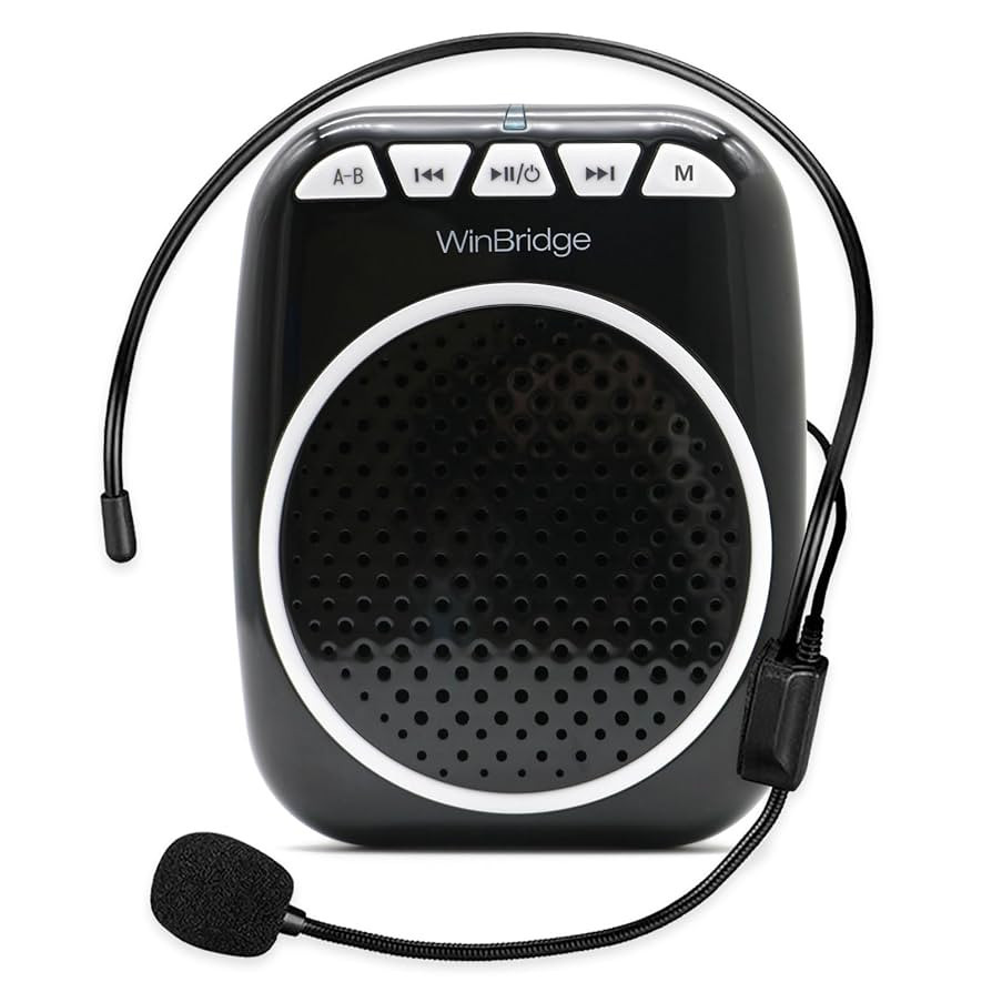 WinBridge WB001 Portable Voice Amplifier with Headset Microphone, Personal Speaker Head Mic, Mega... | Amazon (US)
