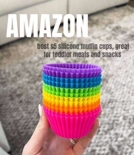 Best $5 find from Amazon! Love these for toddler meals and snacks. These would be great for bento boxes for kids lunch box etc. and of course you can use for making muffins!

(Amazon find, found it on amazon, silicone muffin cups, meal prep, meal prepping, kids lunches, amazon finds, Amazon find, children, mom life, mom hacks, for the home, kitchen gadgets) 

#LTKunder50 #LTKkids #LTKbaby