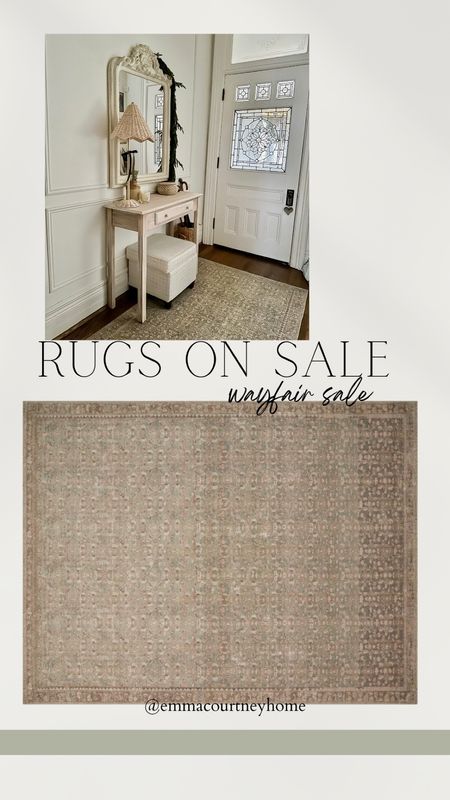 The new Loloi Angela rose rug. This is one of their best sellers, I think the sage and warmer tones are why. It’s a beautiful rug, it has cooler tones than my sage blush Rosemarie for reference. It’s a thinner rug, for entry it is fine as is but in a living room or bedroom you would want a rug pad. This has a higher pile than some of the other Loloi printer rugs and more of a traditional rug texture to it 

#LTKstyletip #LTKCyberweek #LTKhome