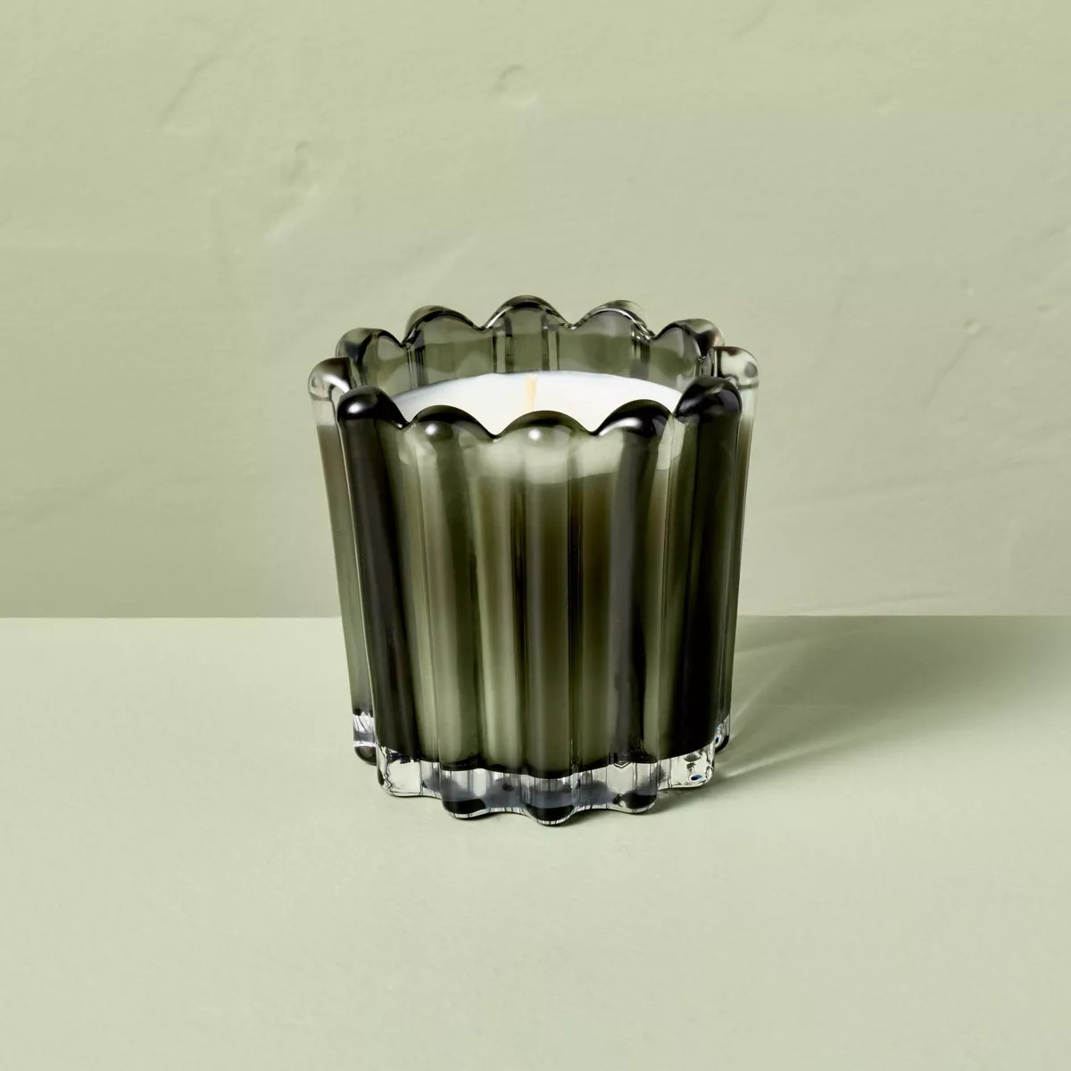 Ribbed Glass Salted Honey Jar Candle Light Brown 7oz - Hearth & Hand™ with Magnolia | Target