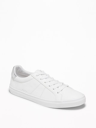 Faux-Leather Sneakers for Women | Old Navy (US)