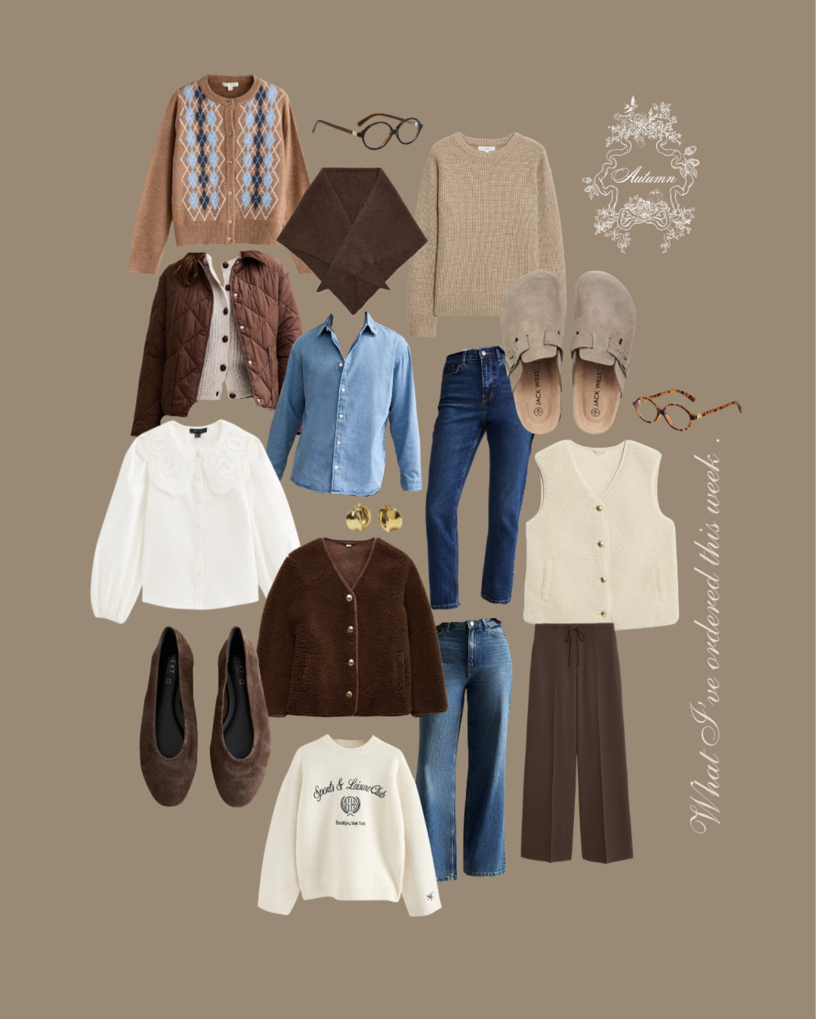 What I’ve ordered this week! New look have got 25% off new in, so I got some new wide leg and straight leg jeans as well as denim shirt, blouse & brown quilted jacket! perfect for pairing with brown & ecru tones this autumn 🍂 also the Jack wills suede mules are now £35! They’re so much more comfortable than the original Birkenstocks as they have a lower foot arch in them! Take your usual size! 

#LTKhome #LTKautumn #LTKmidsize