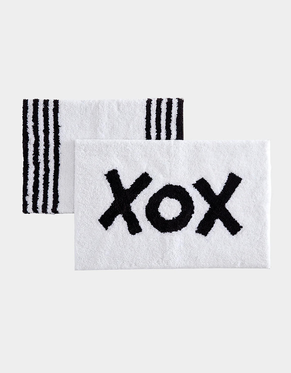 BOLD STRIPE BATH RUG SET MULTI | Betsey Johnson