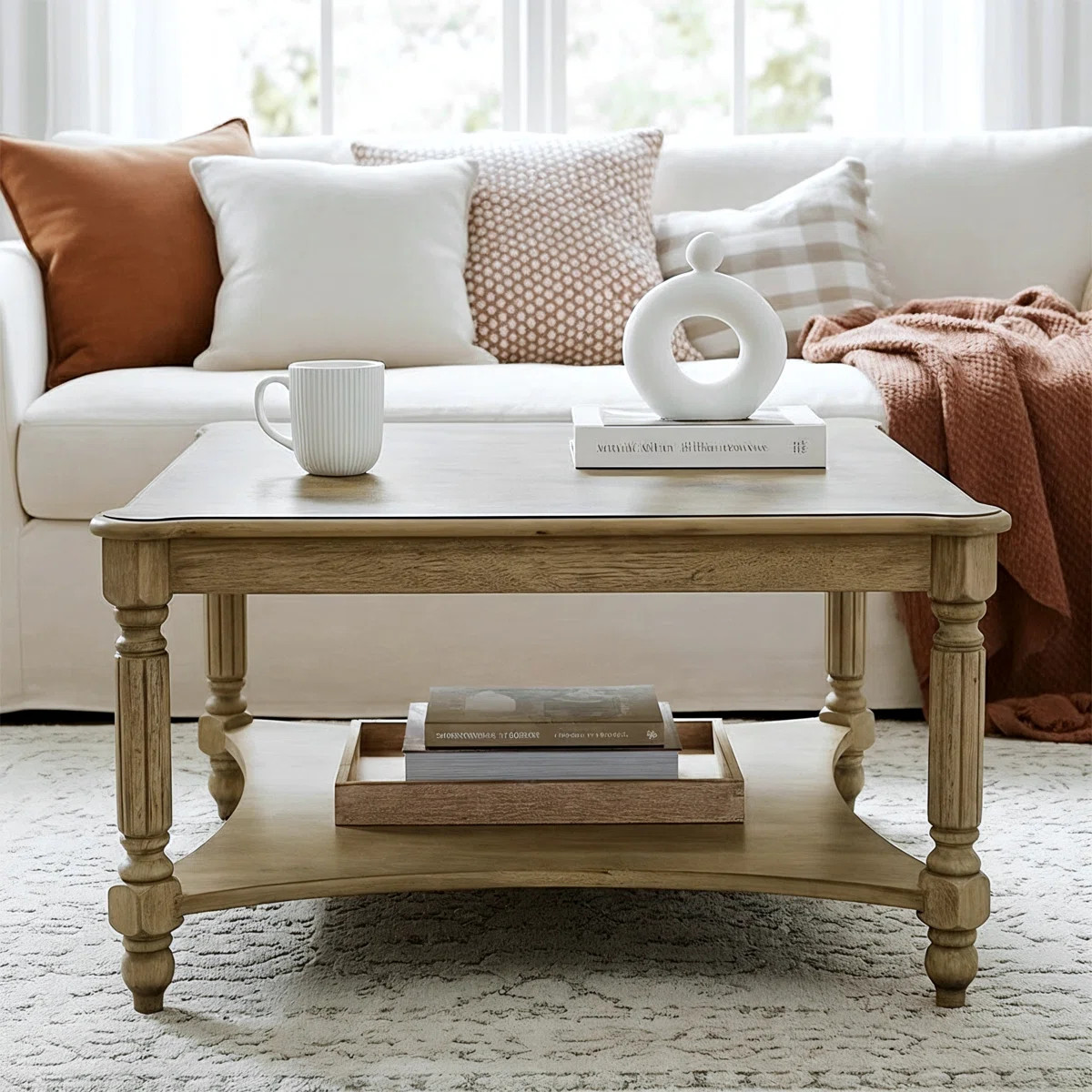 Locke Solid Wood Square Coffee Table | Wayfair North America