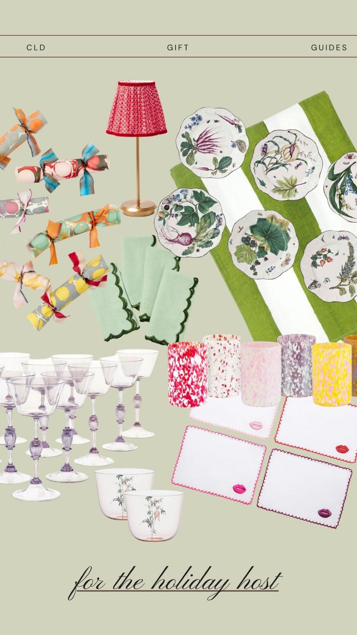 For the holiday host!

Party poppers (and all the other quirky party supplies you could ever need — @housesandparties! )

Lamp and dinner napkins @dearalice

Plates and short glasses Bonadea

#LTKGiftGuide #LTKHoliday #LTKSeasonal