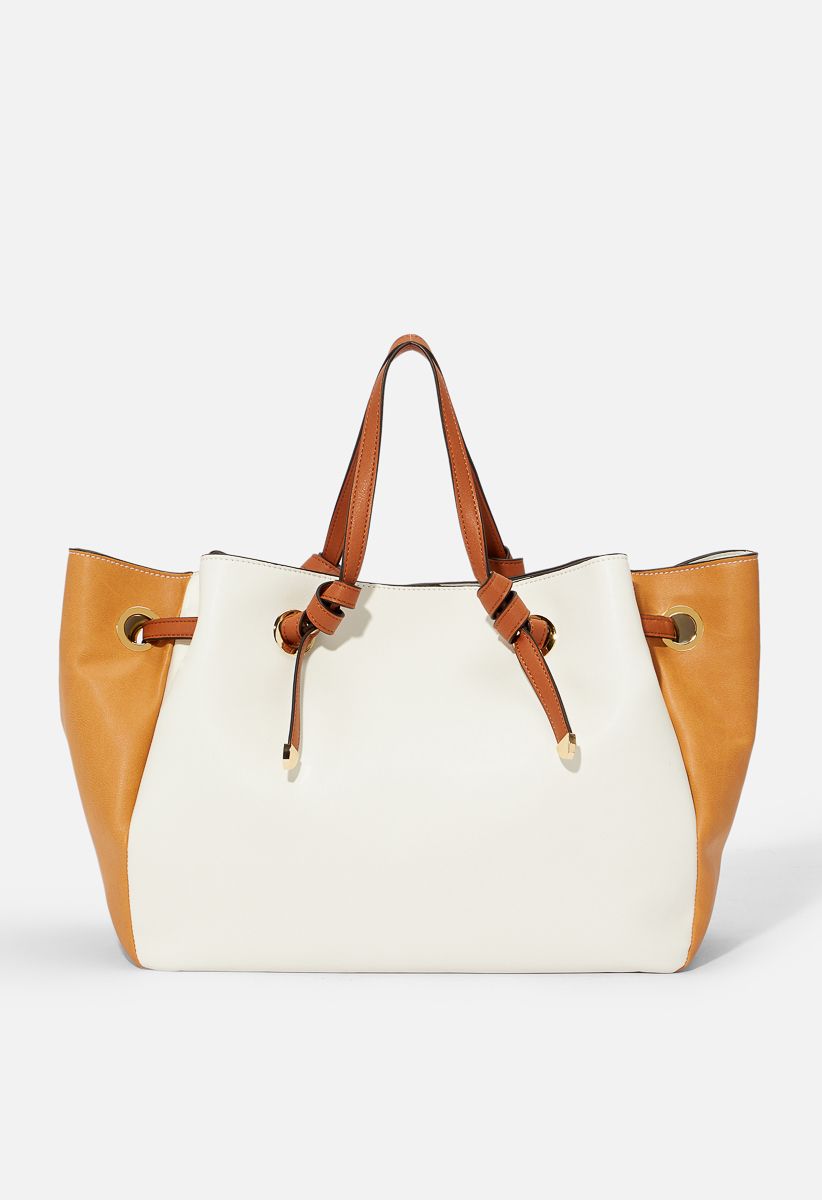 Knotted Handle Colorblock Tote | ShoeDazzle