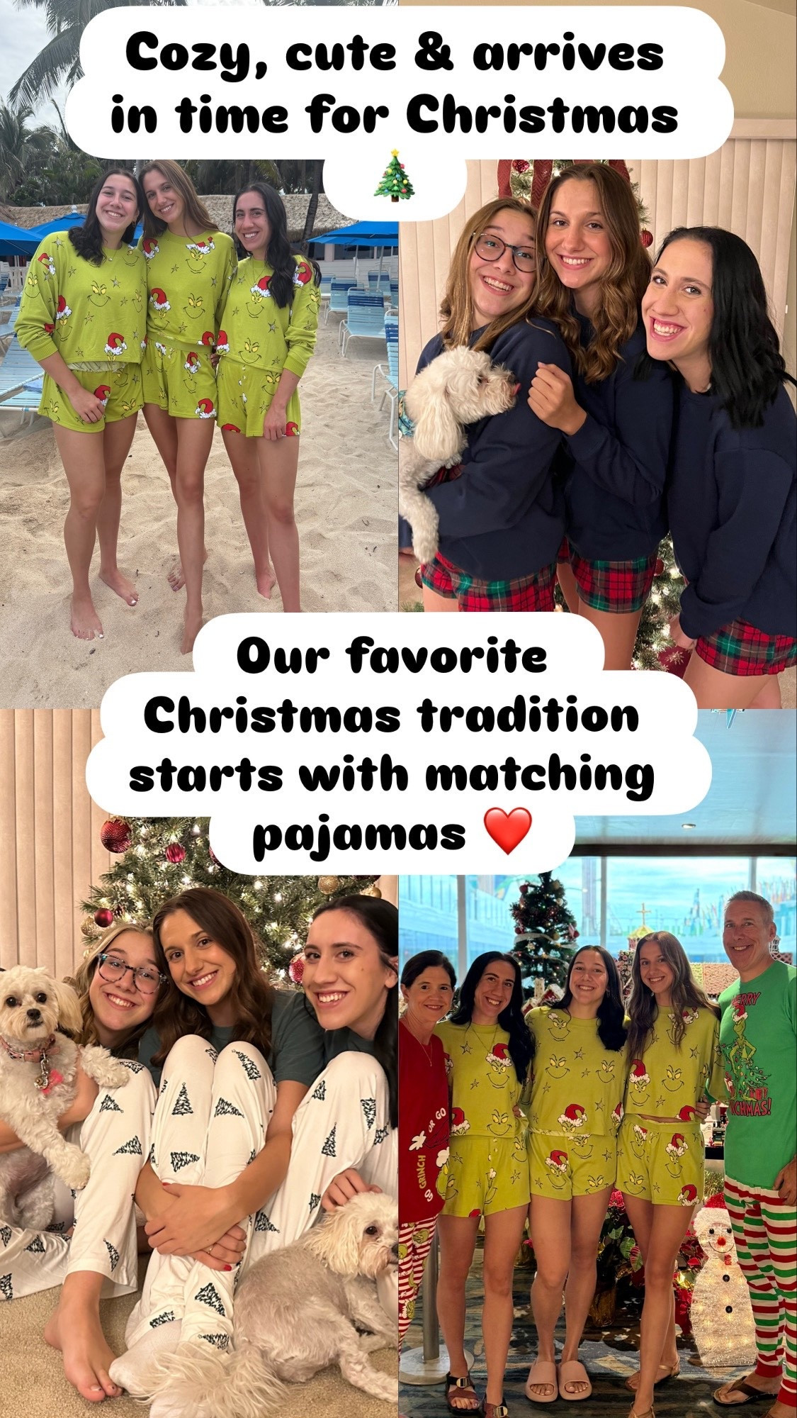Christmas Pajamas

Nothing says Christmas like matching family pajamas ❤️
These are the kind of holiday PJs that make memories—perfect for Christmas morning, family photos, and cozy nights together. So soft, flattering, and fun for everyone (yes, even the guys 😉).

✨ Available in multiple styles & prints
✨ Sizes for women, men & kids
✨ Arrive in time for Christmas

If you’re still looking for something festive, comfortable, and photo-worthy… this is it 🎁

family matching pajamas
matching christmas pajamas
holiday pajamas
christmas morning outfits
family christmas photos
holiday loungewear
matching pjs for family
christmas traditions
holiday family outfits
cozy holiday pajamas


#MatchingPJs
#FamilyPajamas
#ChristmasPajamas
#HolidayTraditions
#ChristmasMorning
#FamilyChristmas
#HolidayLoungewear
#CozyChristmas
#LTKHoliday
#LTKFamily
#HolidayStyle
#ChristmasMemories
#LTKMens 

#LTKKids #LTKSaleAlert #LTKGiftGuide