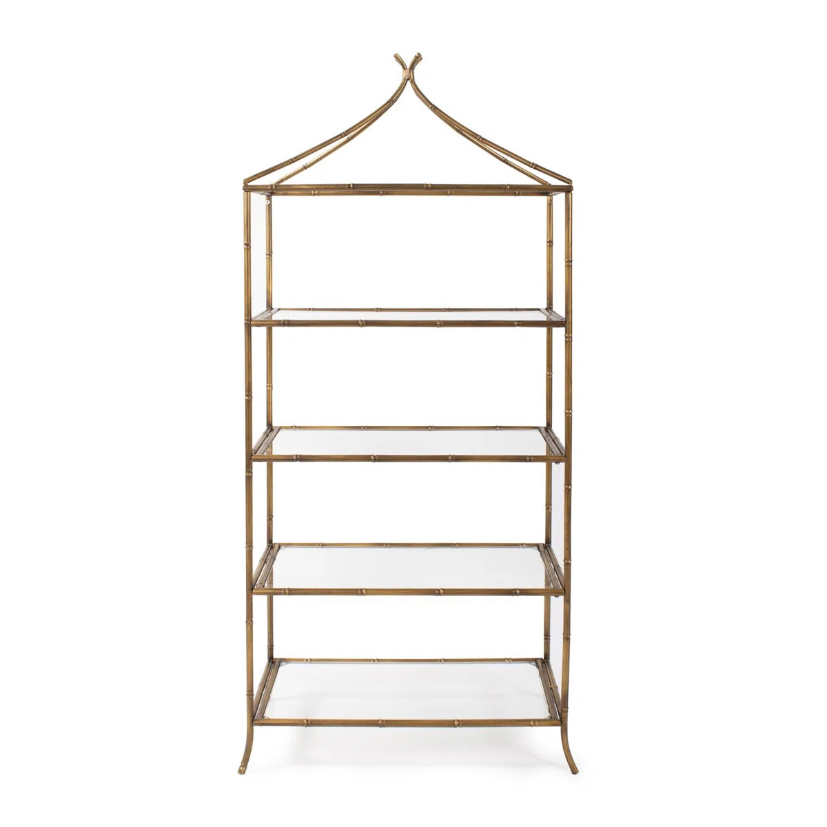 Doane Metal Bamboo Styled Shelving- Large | Wayfair North America