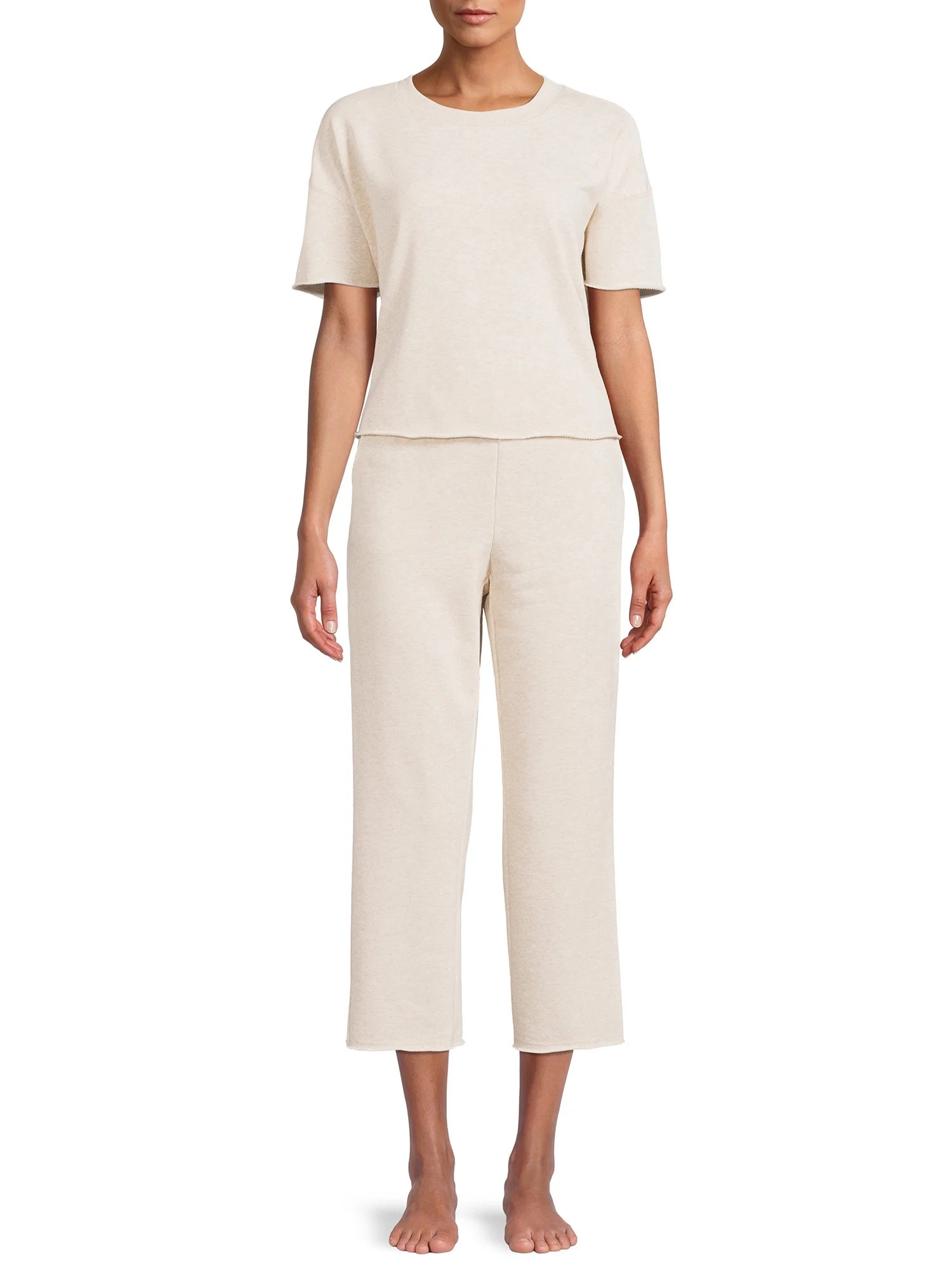 Secret Treasures Women's and Women's Plus Sleep Top and Pants, 2-Piece | Walmart (US)