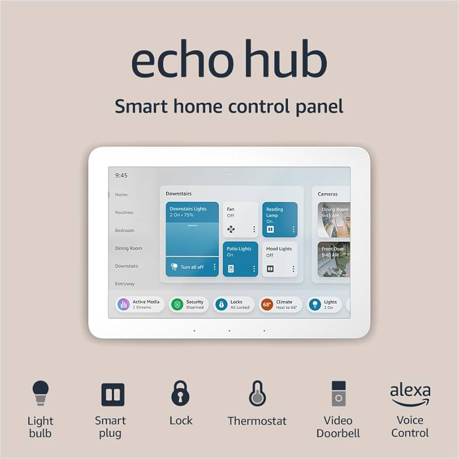 Amazon Echo Hub | 8” smart home control panel with Alexa | Compatible with thousands of devices | Amazon (US)