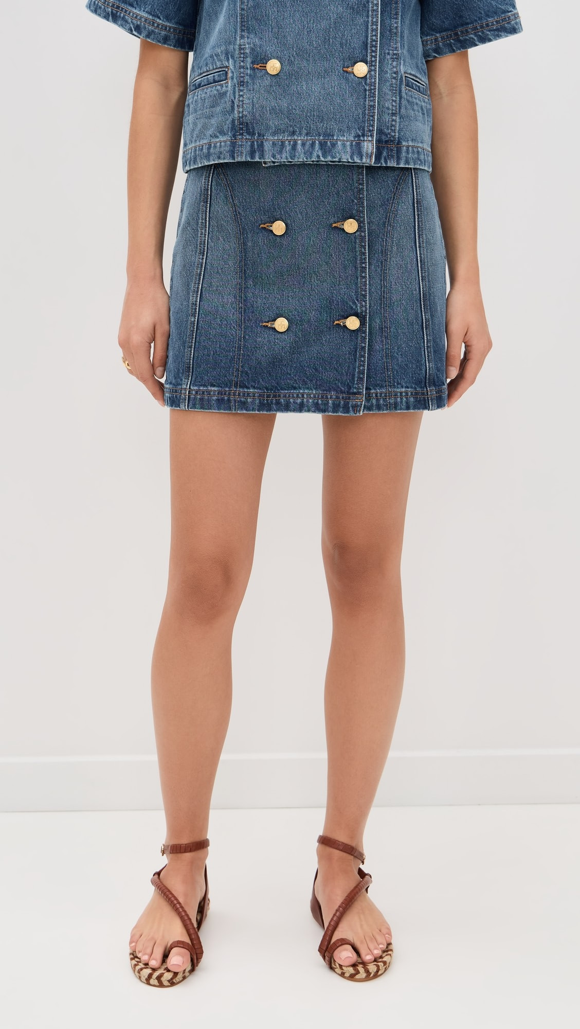 The Clara Mini Denim Skirt | Shopbop