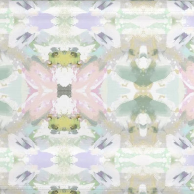 NEW Pink Green Blue Pillow Mist Blue Chartreuse Accent Pillow Chinoiserie Pastel Design Pillow Gr... | Etsy (US)