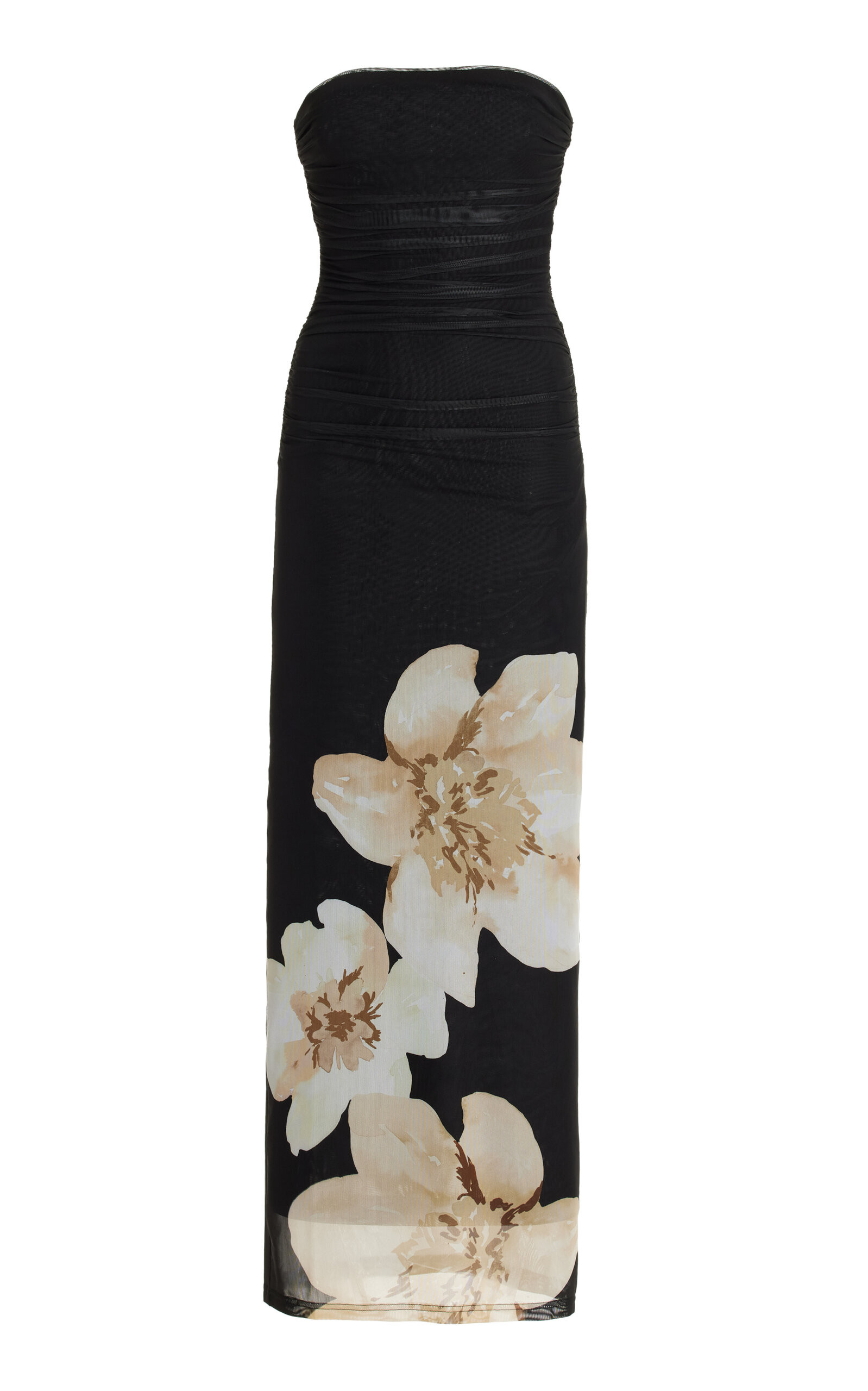 Exclusive Printed Mesh Maxi Dress | Moda Operandi (Global)