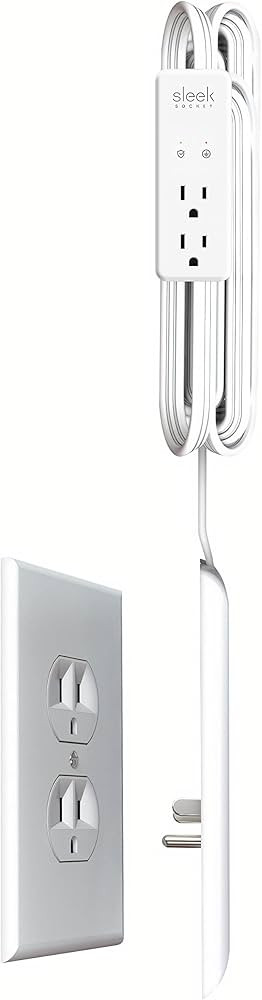 Sleek Socket for a Mounted TV, Ultra-Thin Outlet Concealer with Cord Concealer Kit, 2 Outlet Suge... | Amazon (US)