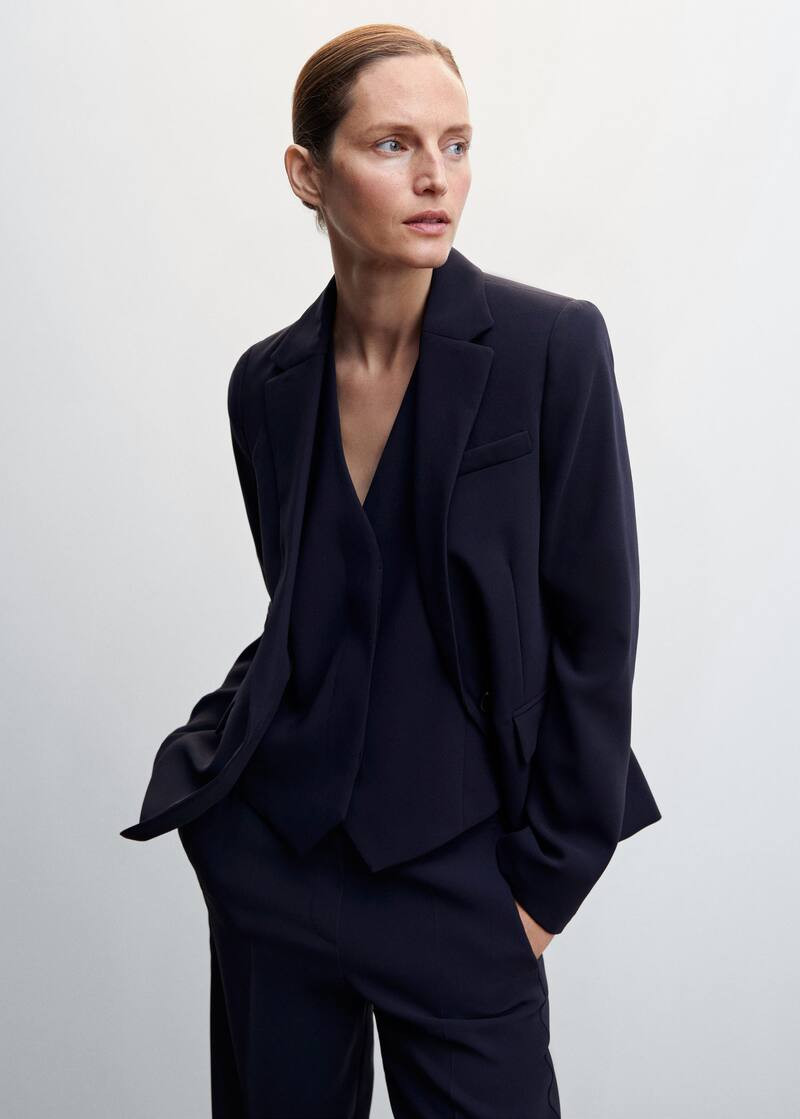 Fitted suit jacket | MANGO (UK)